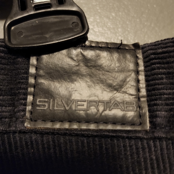 VTG 90's Levi's Silvertab dark gray/black corduroy carpenter pants size 34